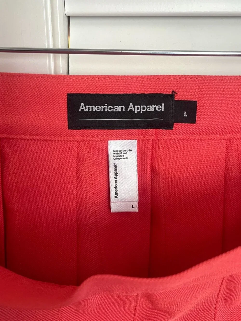 *Vintage* American Apparel Tennis Cheerleader Skirt in Watermelon Size Large - Picture 7 of 10
